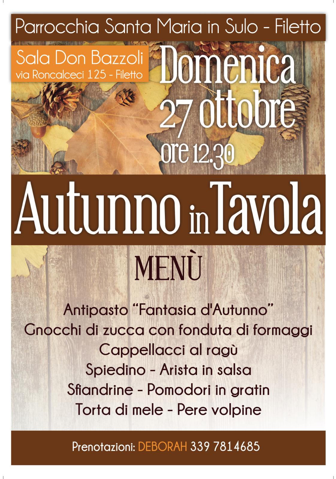 AUTUNNO IN TAVOLA